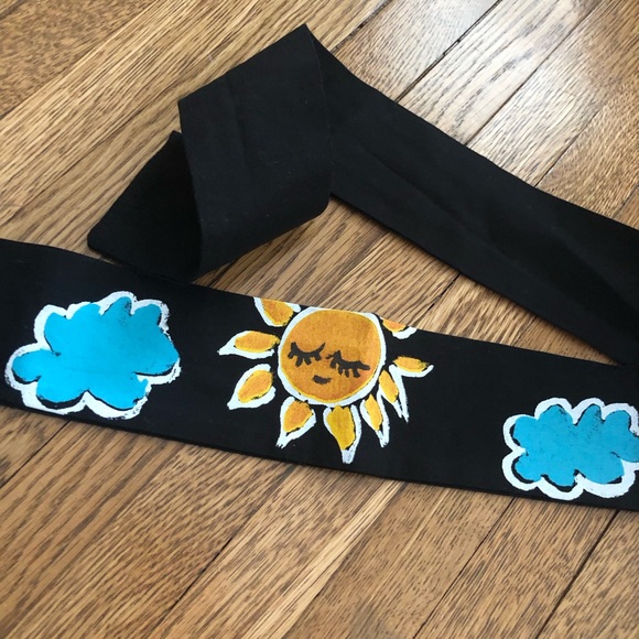 2pc Beautiful NWT Binx Girls Designer Black Party Dress Painted Houses SIZE 6 - Picture 12 of 12